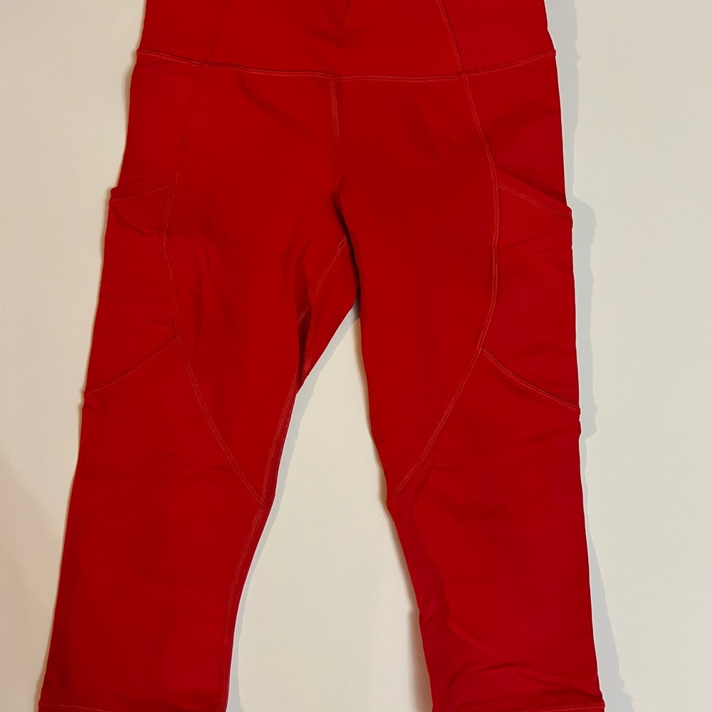 Lululemon Athletica Red Leggings